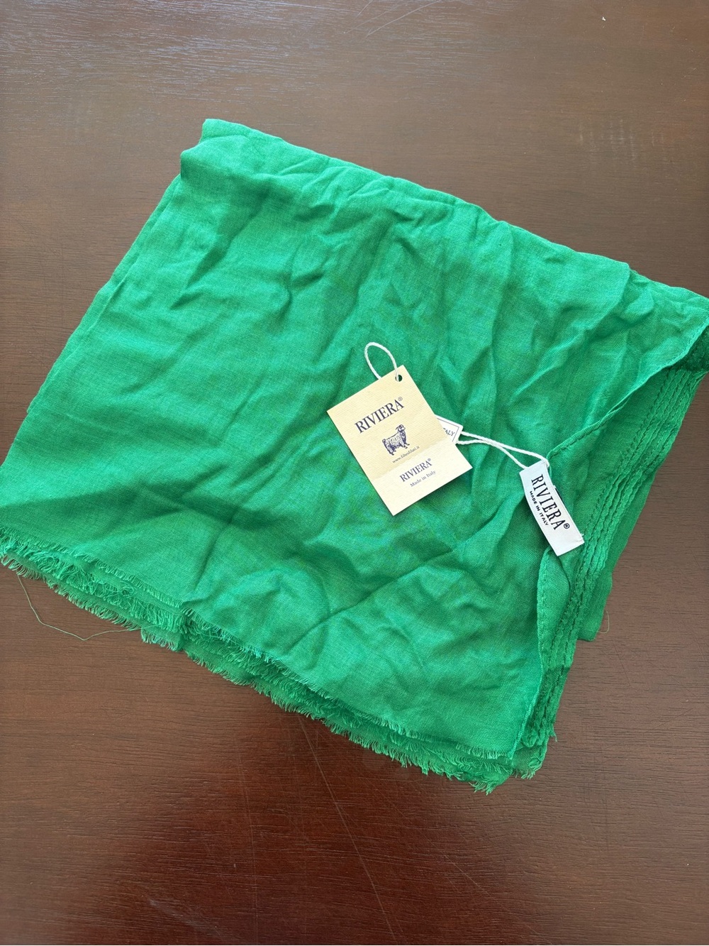 Riviera Emerald Green Lightweight Scarf Wrap